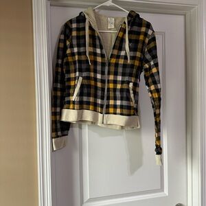 Women’s Hurley Checkered Reversible Zip-Up Jacket - Size S